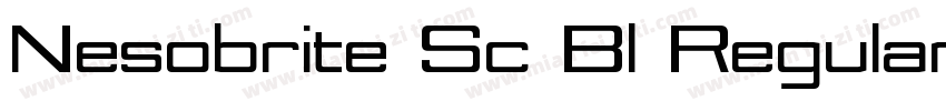 Nesobrite Sc Bl Regular字体转换